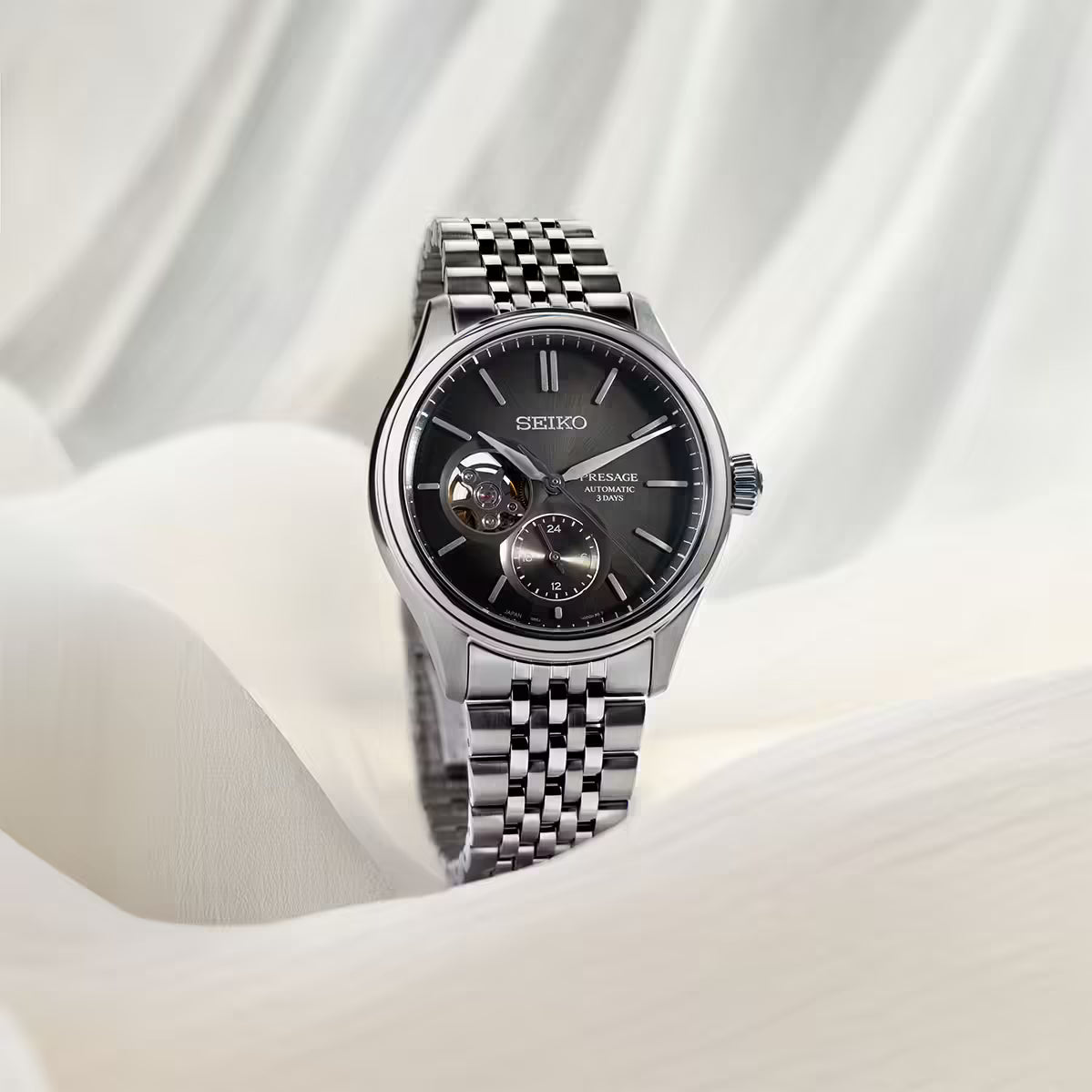 Seiko Presage Sumi-iro Open Heart Classic Automatic Men's Watch SPB471J1