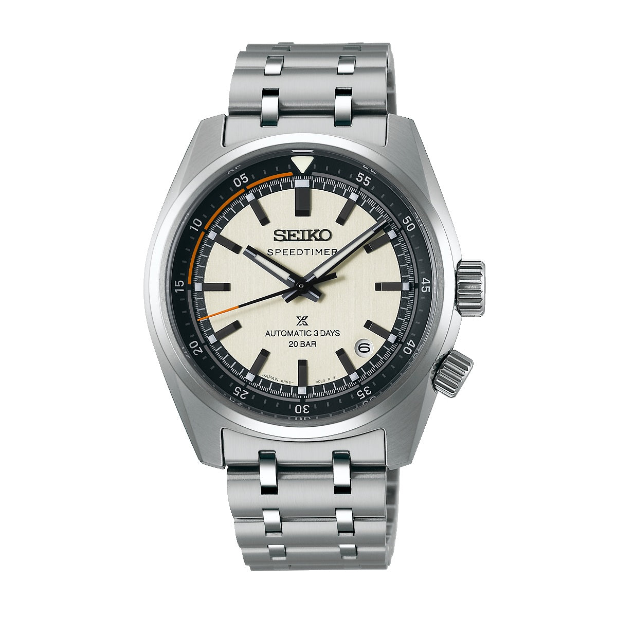 Seiko Prospex Speedtimer Automatic Vintage Off-white Men's Stainless Watch SPB513J1