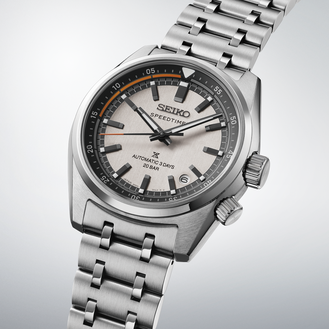 Seiko Prospex Speedtimer Automatic Vintage Off-white Men's Stainless Watch SPB513J1