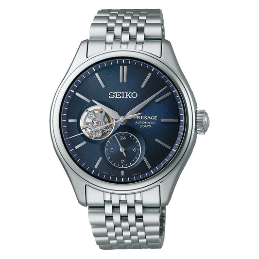 Seiko Presage Ai-iro Japan Blue Open Heart Classic Series Men's Watch SPB527J1