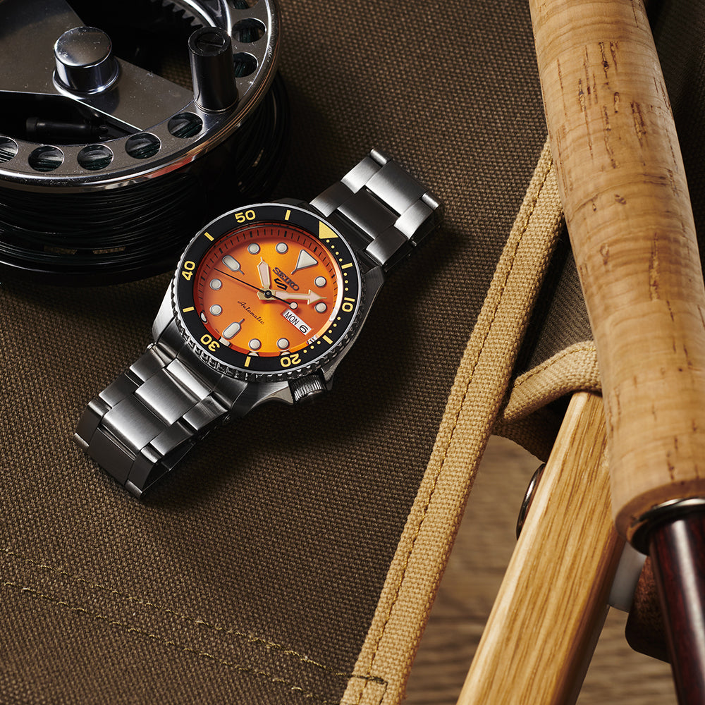 Seiko 5 Sports SKX Series "Mikan Orange" Automatic Men's Watch SRPD59K1