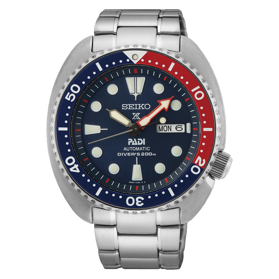 Seiko Prospex PADI "Turtle" Stainless Steel Automatic Men's Watch SRPE99K1