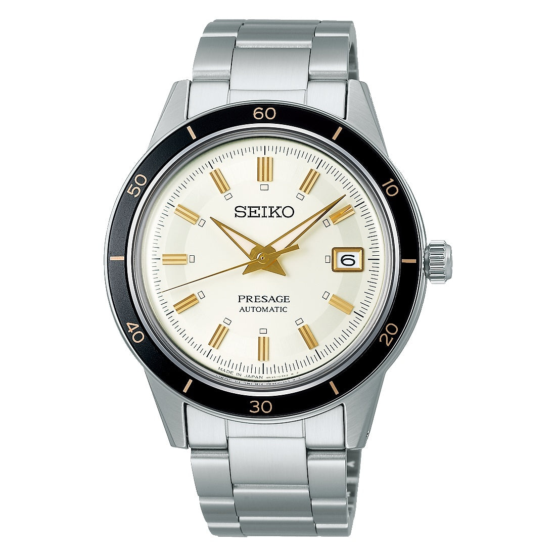 Seiko Presage Style 60's Automatic Stainless Steel Cream Dial Men's Watch SRPG03J1