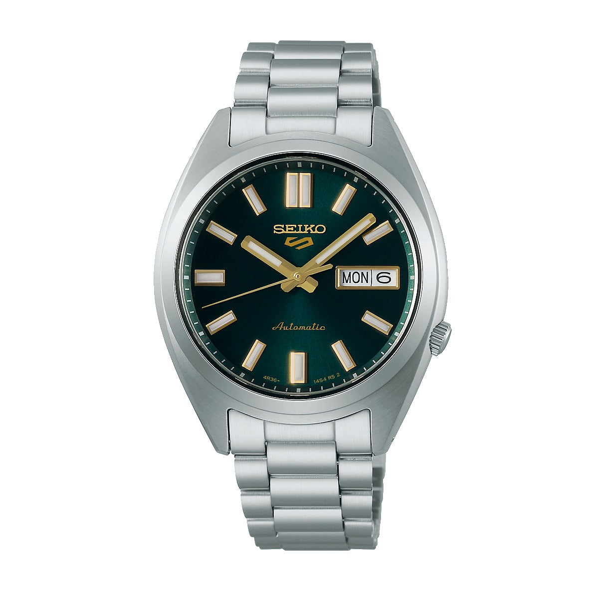 Seiko 5 Sports SNXS Reissue Green Tie Automatic Stainless Steel Watch SRPL57K1