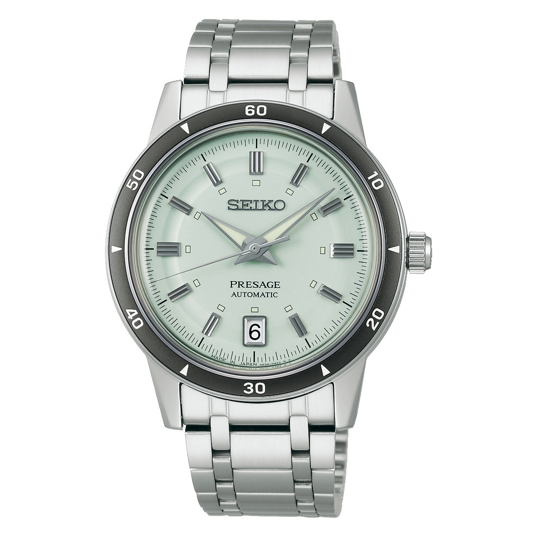 Seiko Presage Style 60's Ice Green Automatic Stainless Steel Men's Watch SRPL71J1