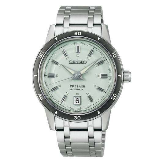Seiko Presage Style 60's Ice Green Automatic Stainless Steel Men's Watch SRPL71J1