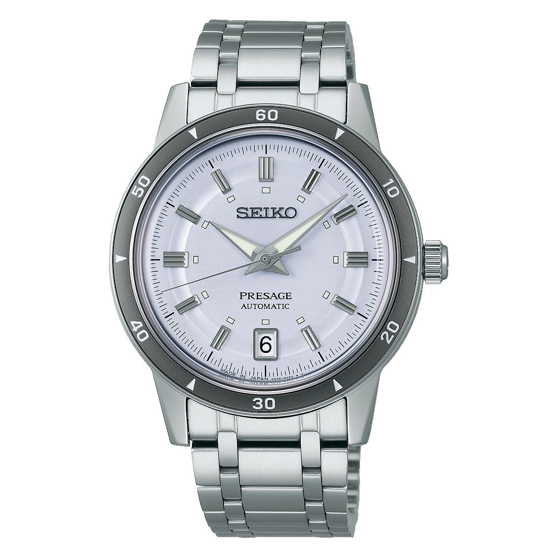 Seiko Presage Style 60's Ice Blue Automatic Stainless Steel Men's Watch SRPL73J1