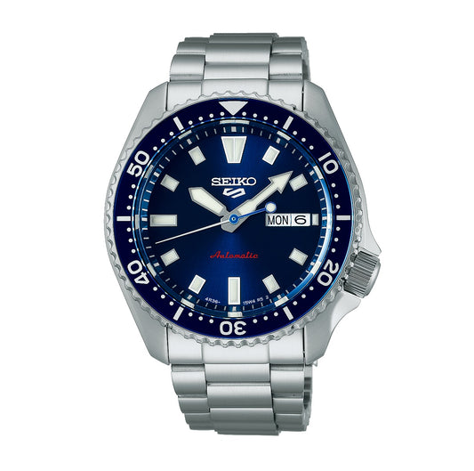 Seiko 5 Koniro Blue Dial Automatic Stainless Steel Watch SRPL83K1