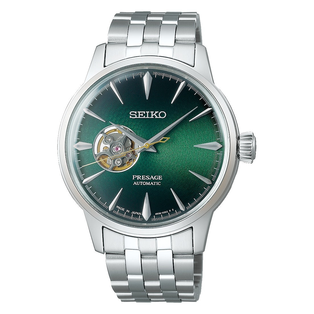 Seiko Presage Cocktail Time "Grasshopper" Open Heart Automatic Men's Watch SSA441J1