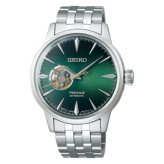 Seiko Presage Cocktail Time "Grasshopper" Open Heart Automatic Men's Watch SSA441J1
