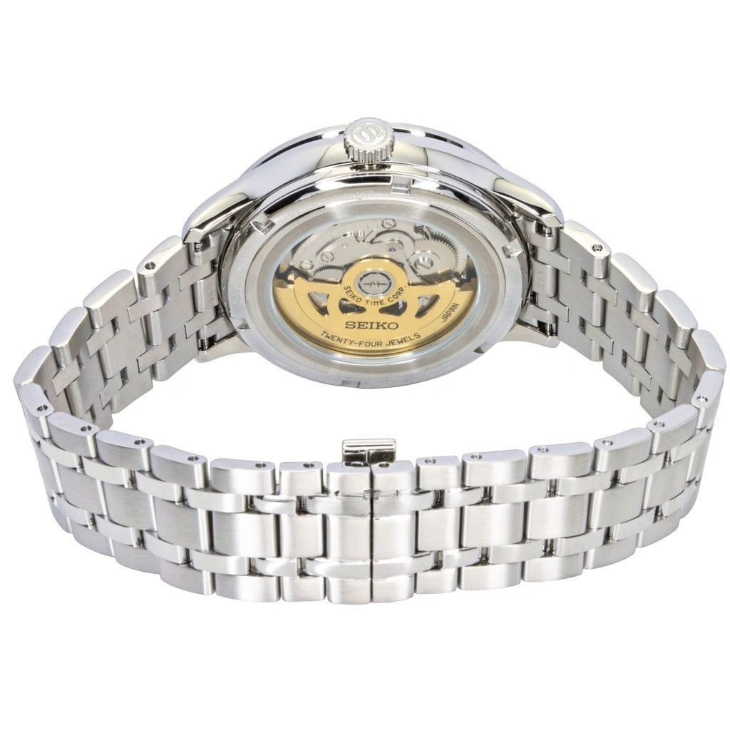 Seiko Presage Japanese Zen Garden "Kyoto Cherry Blossom" Open Heart Automatic Men's Watch SSA465J1