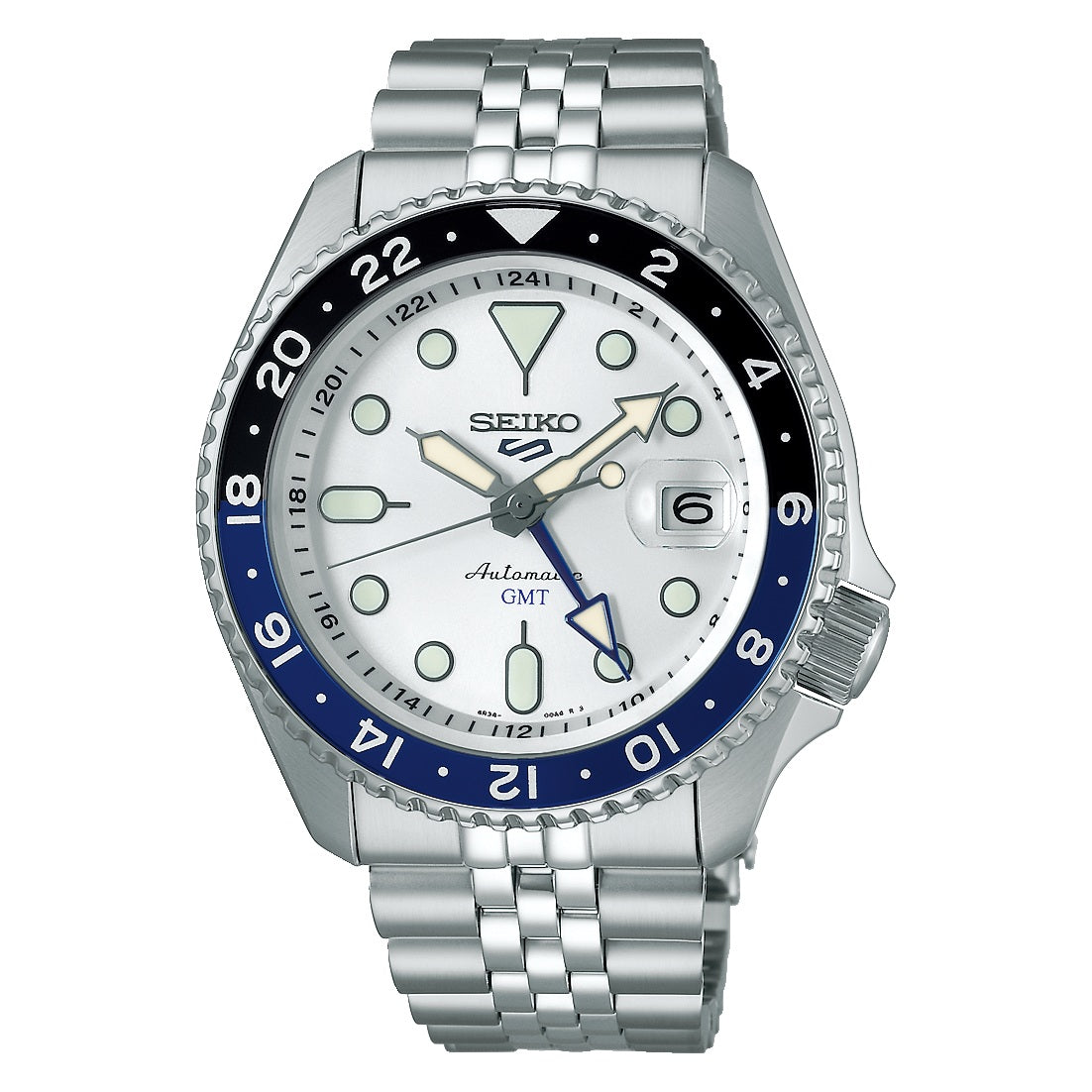 Seiko 5 Sports SKX GMT "Polar Batman" Automatic Men's Watch SSK033K1