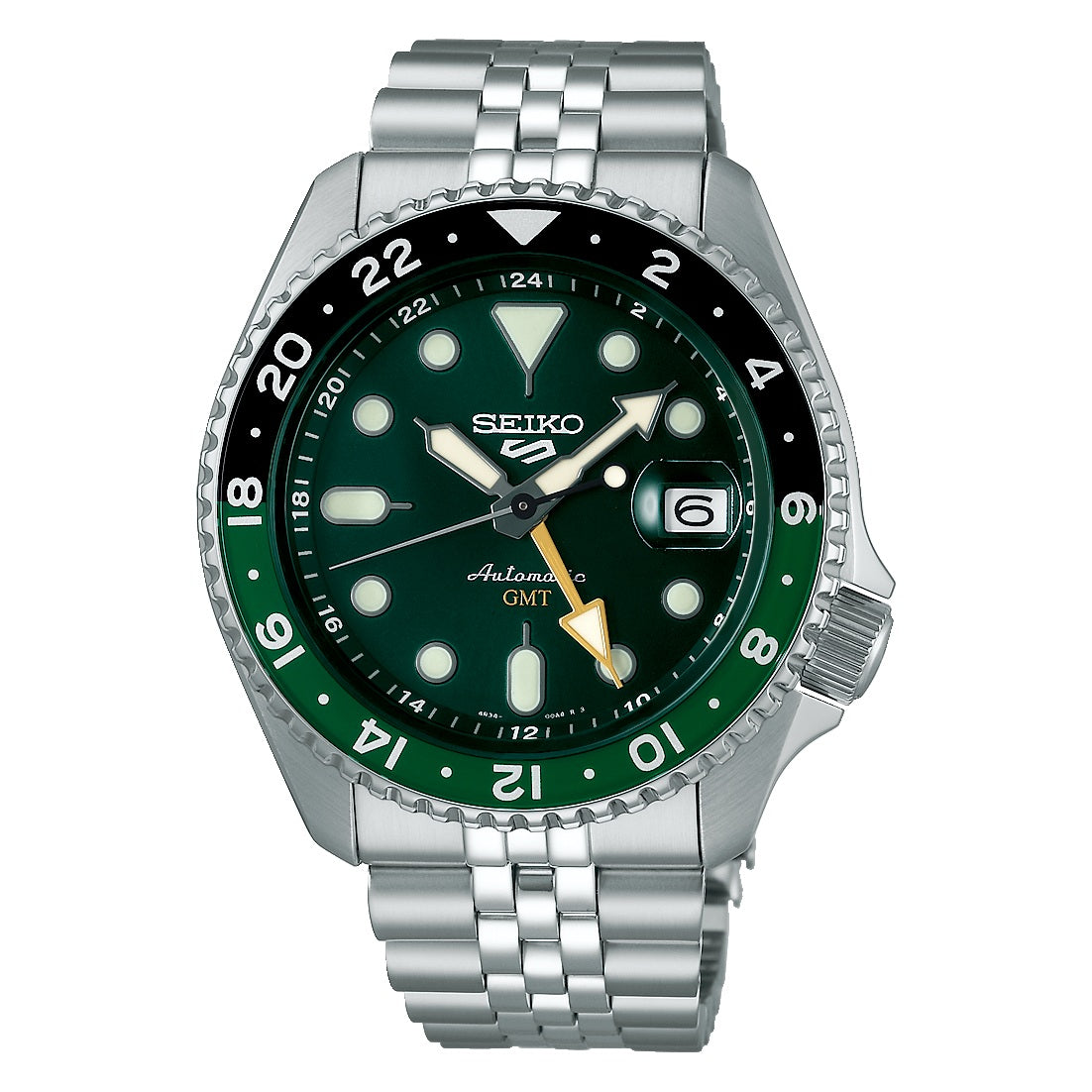 Seiko 5 Sports SKX GMT "Sprite" Automatic Men's Watch SSK035K1