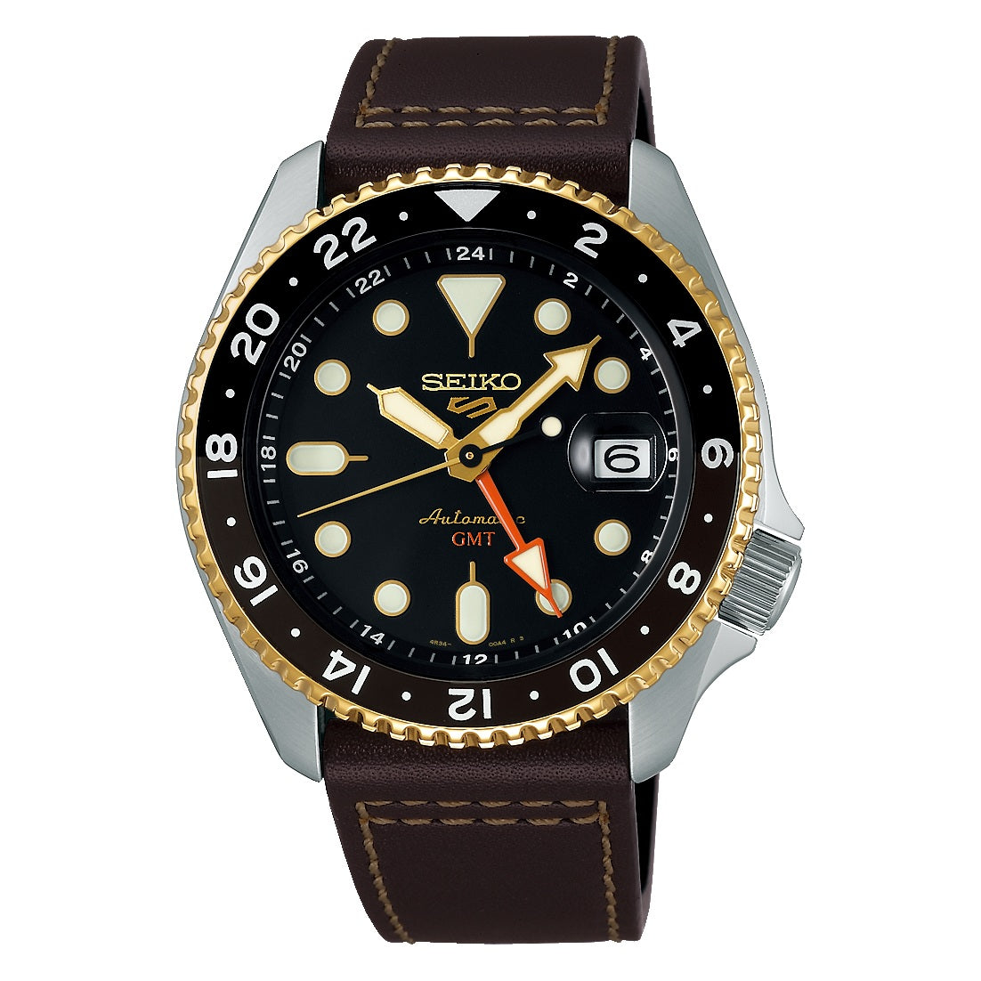 Seiko 5 Sports SKX Sports Style GMT "Mocha" Automatic Men's Watch SSK036K1