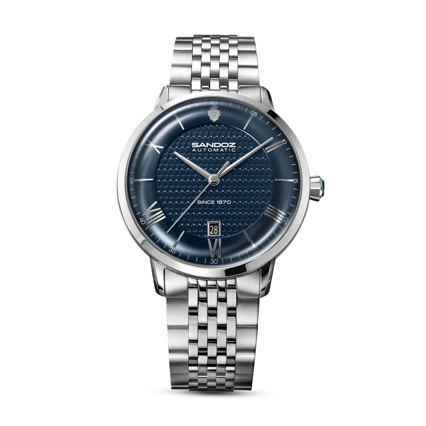 Sandoz Rochettes Automatic Blue Sunbrushed Dial Men's Watch SZWGL0000202
