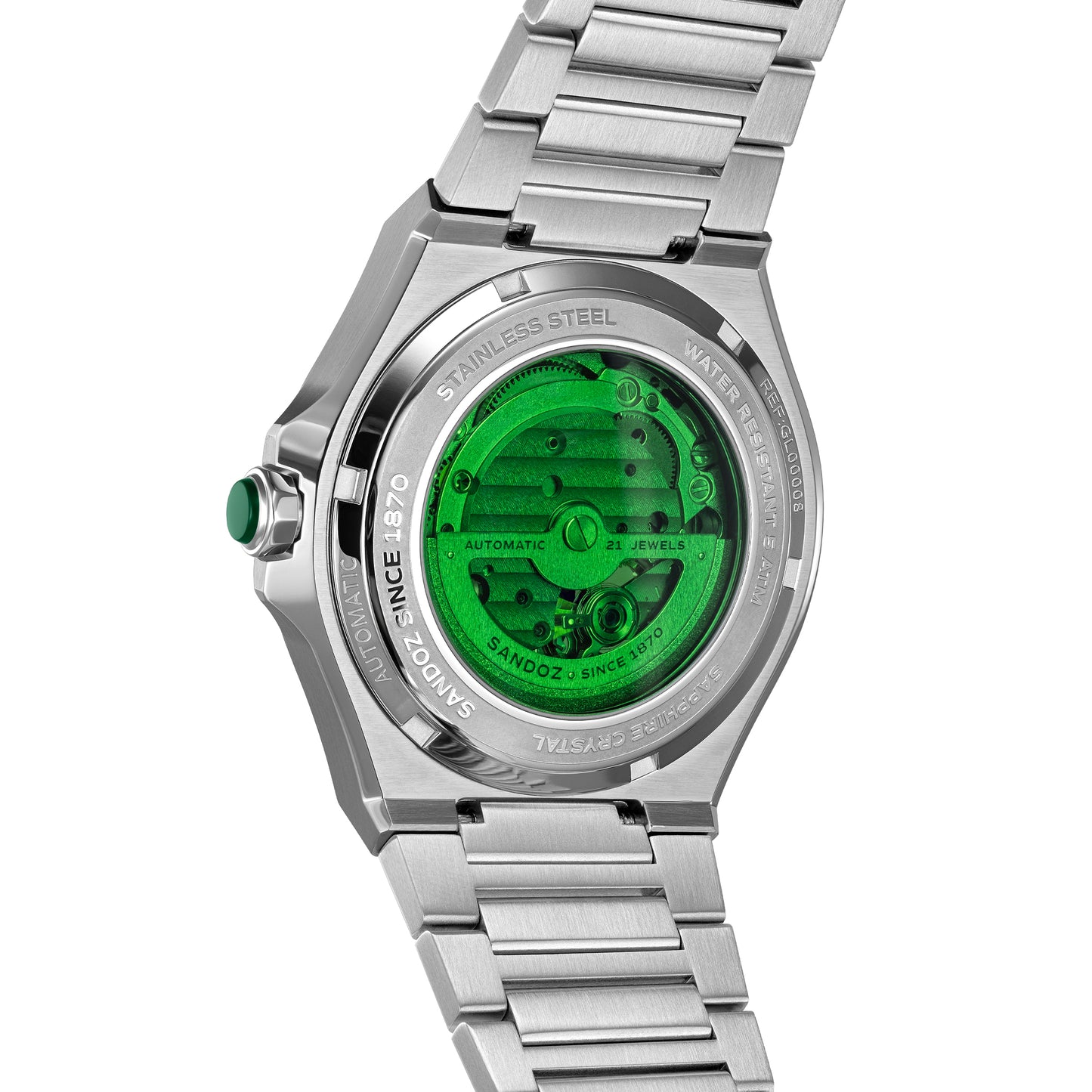 Sandoz Chanet Open Heart Automatic Black Dial Men's Watch SZWGL0000810