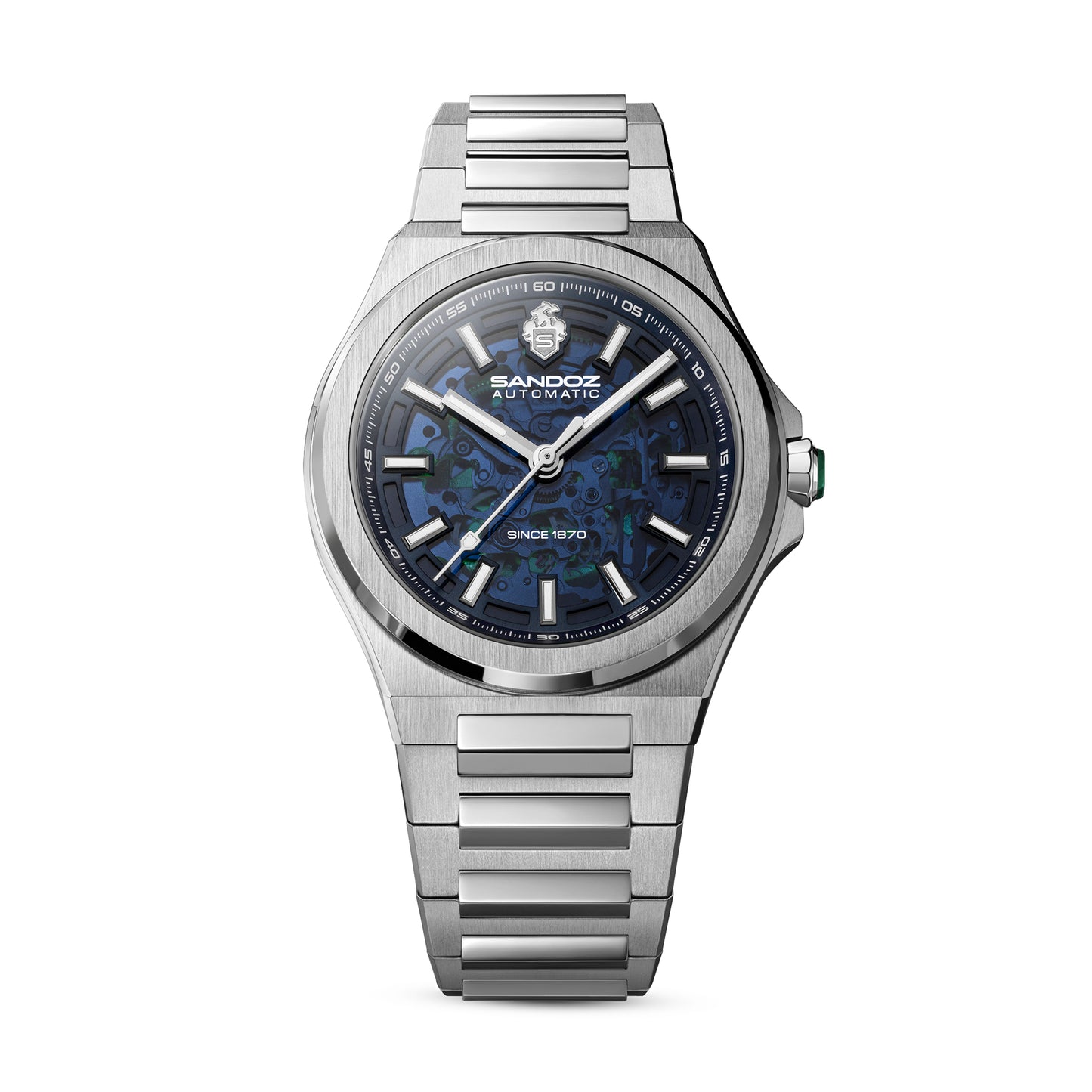 Sandoz Chanet Automatic Blue Skeleton Dial Men's Watch SZWGL0000819