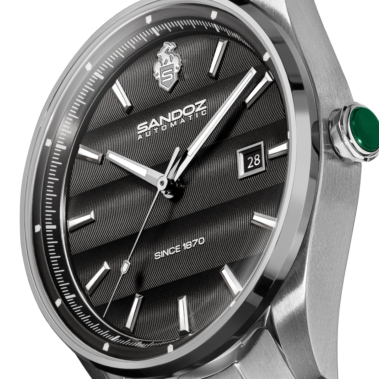 Sandoz Bachelin Automatic Charcoal Grey Dial Men's Watch SZWGL0001102