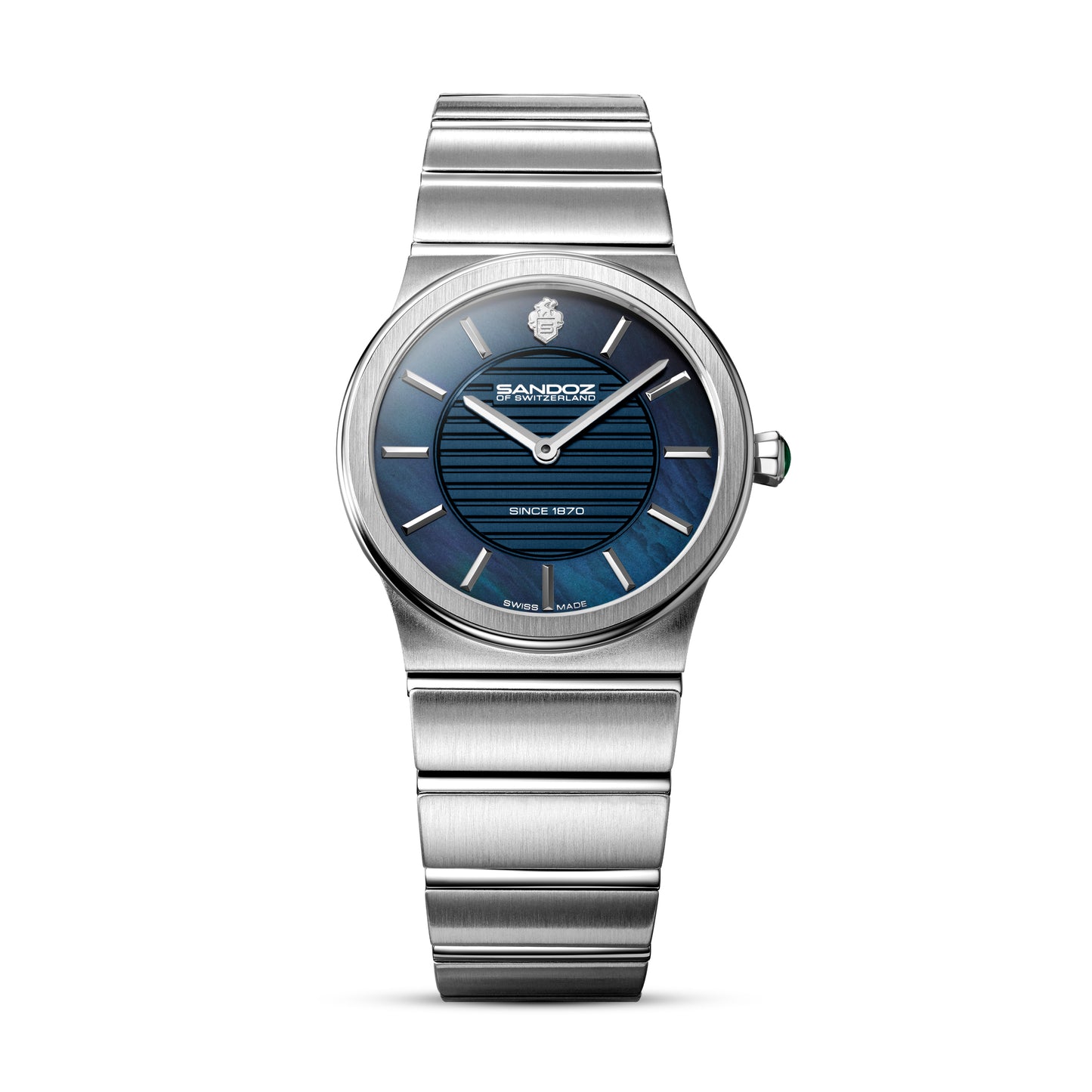 Sandoz Tresor Stainless Steel Blue MOP Dial Quartz Women's Watch SZWLG0000601