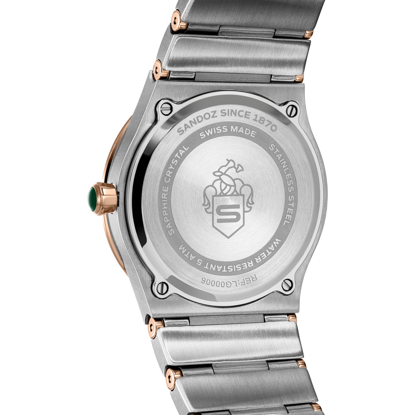 Sandoz Tresor Two-tone Steel White MOP Dial Quartz Women's Watch SZWLG0000602