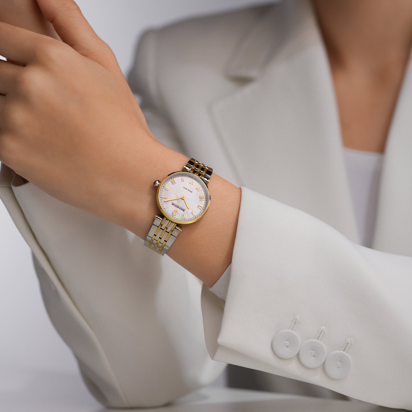 Sandoz Orangerie Two-tone Stainless Steel MOP Dial Quartz Women's Watch SZWLG0001703