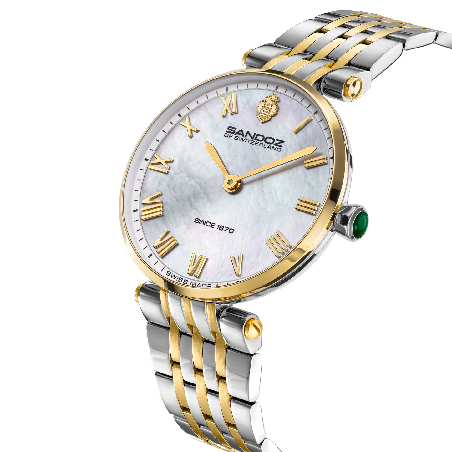 Sandoz Orangerie Two-tone Stainless Steel MOP Dial Quartz Women's Watch SZWLG0001703