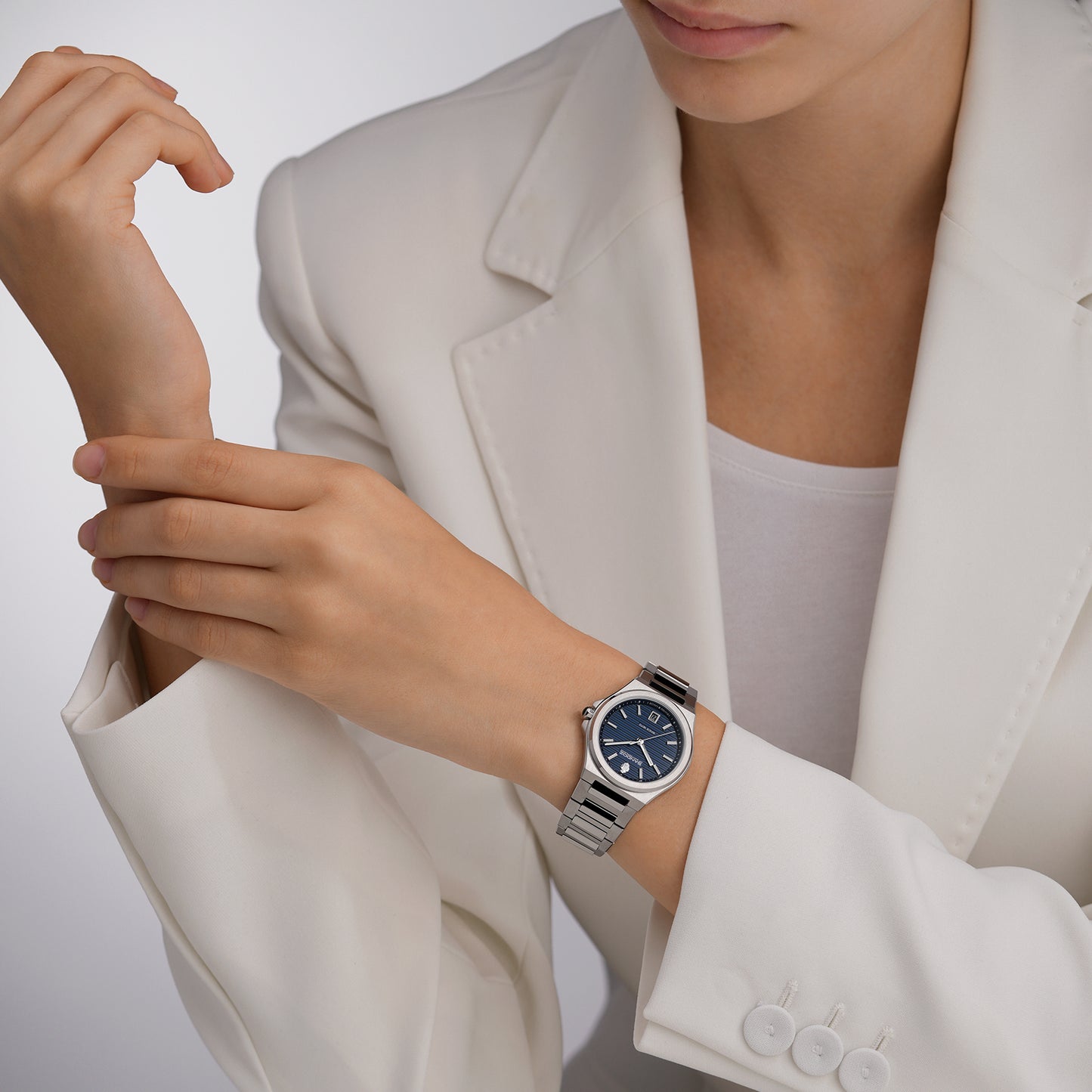 Sandoz Chanet Blue Patterned Dial Quartz Women's Watch SZWLH0000832