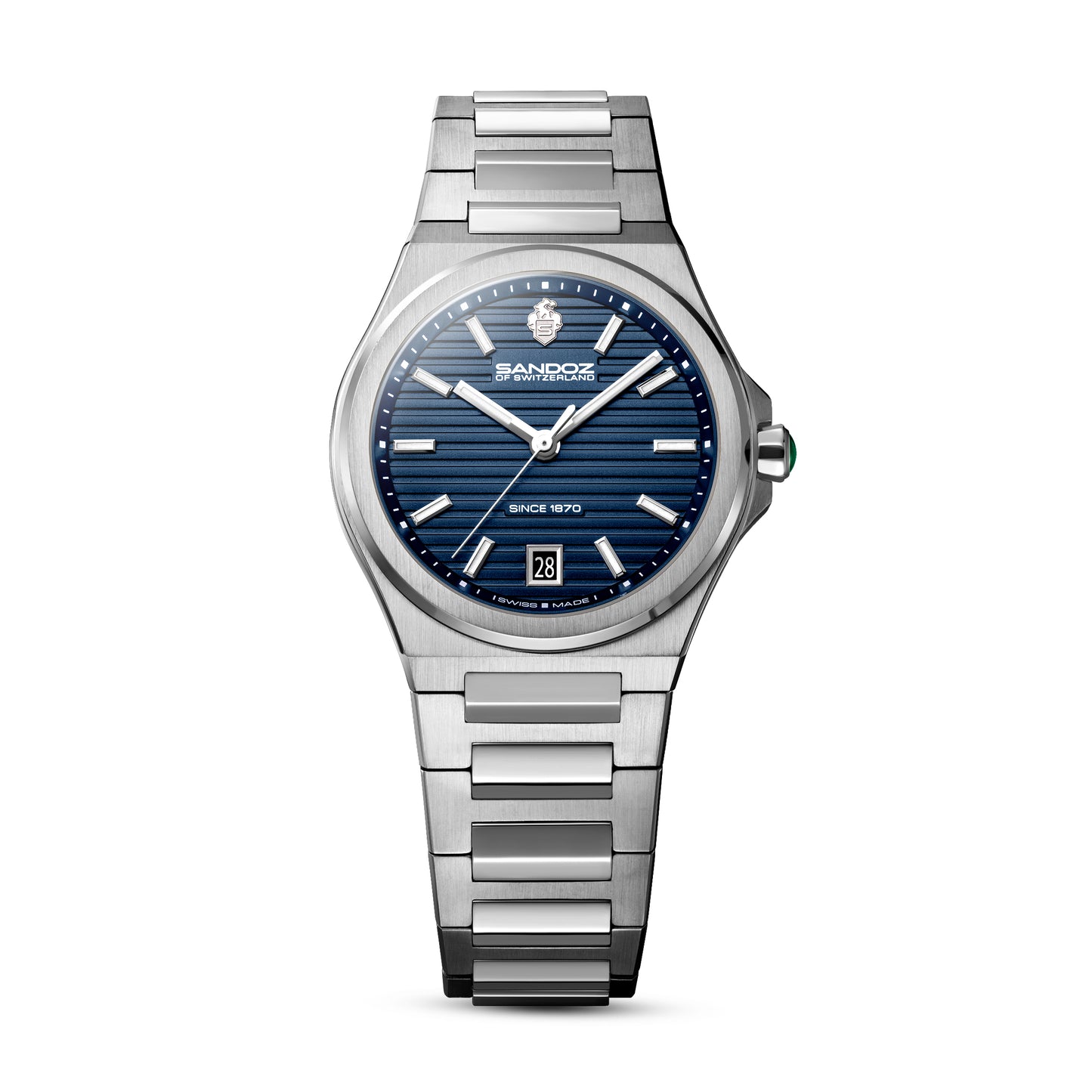 Sandoz Chanet Blue Patterned Dial Quartz Women's Watch SZWLH0000832