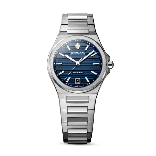 Sandoz Chanet Blue Patterned Dial Quartz Women's Watch SZWLH0000832