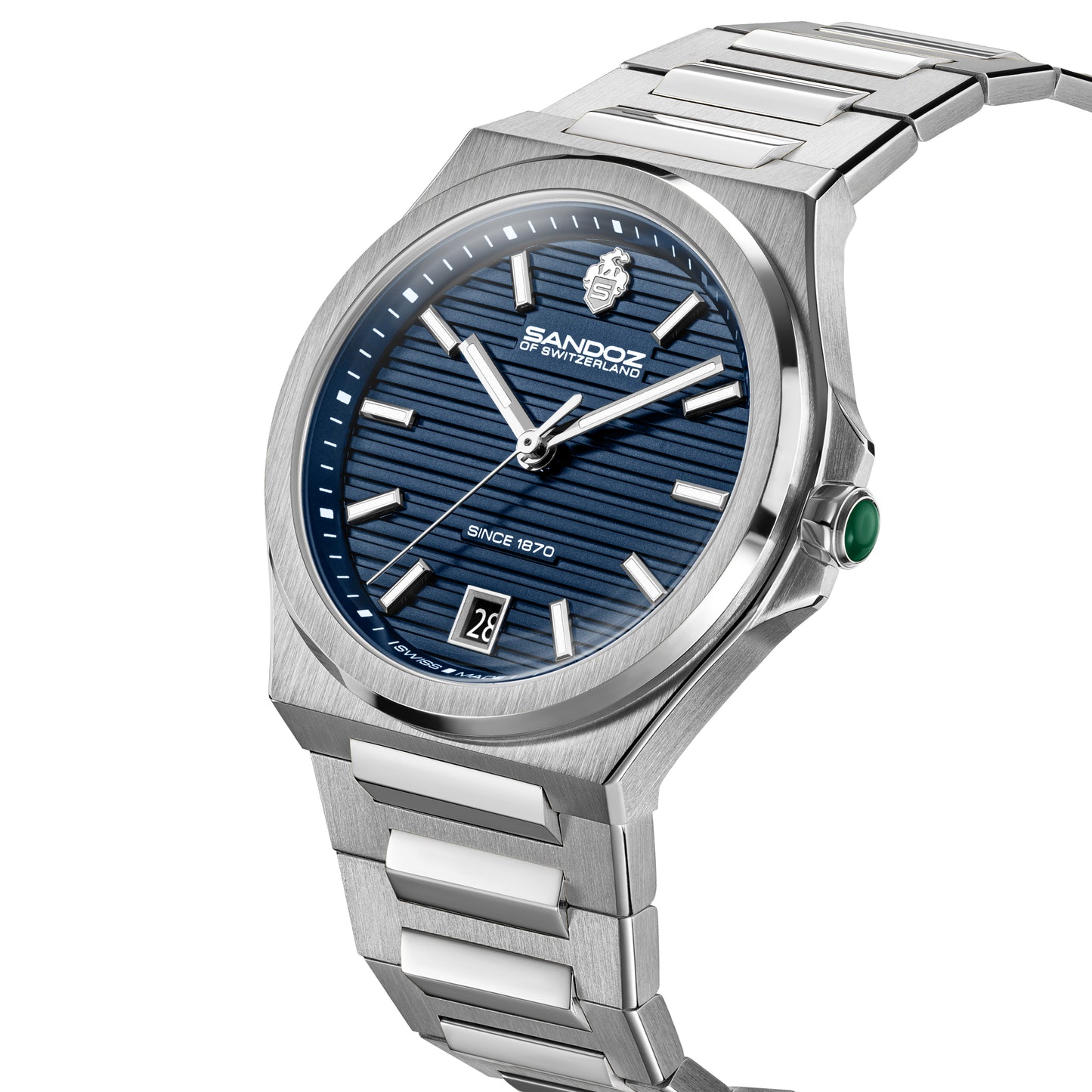 Sandoz Chanet Blue Patterned Dial Quartz Women's Watch SZWLH0000832