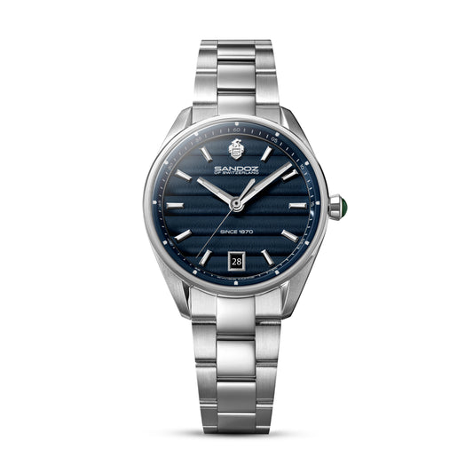 Sandoz Bachelin Stainless Steel Blue Dial Women's Quartz Watch SZWLH0001114