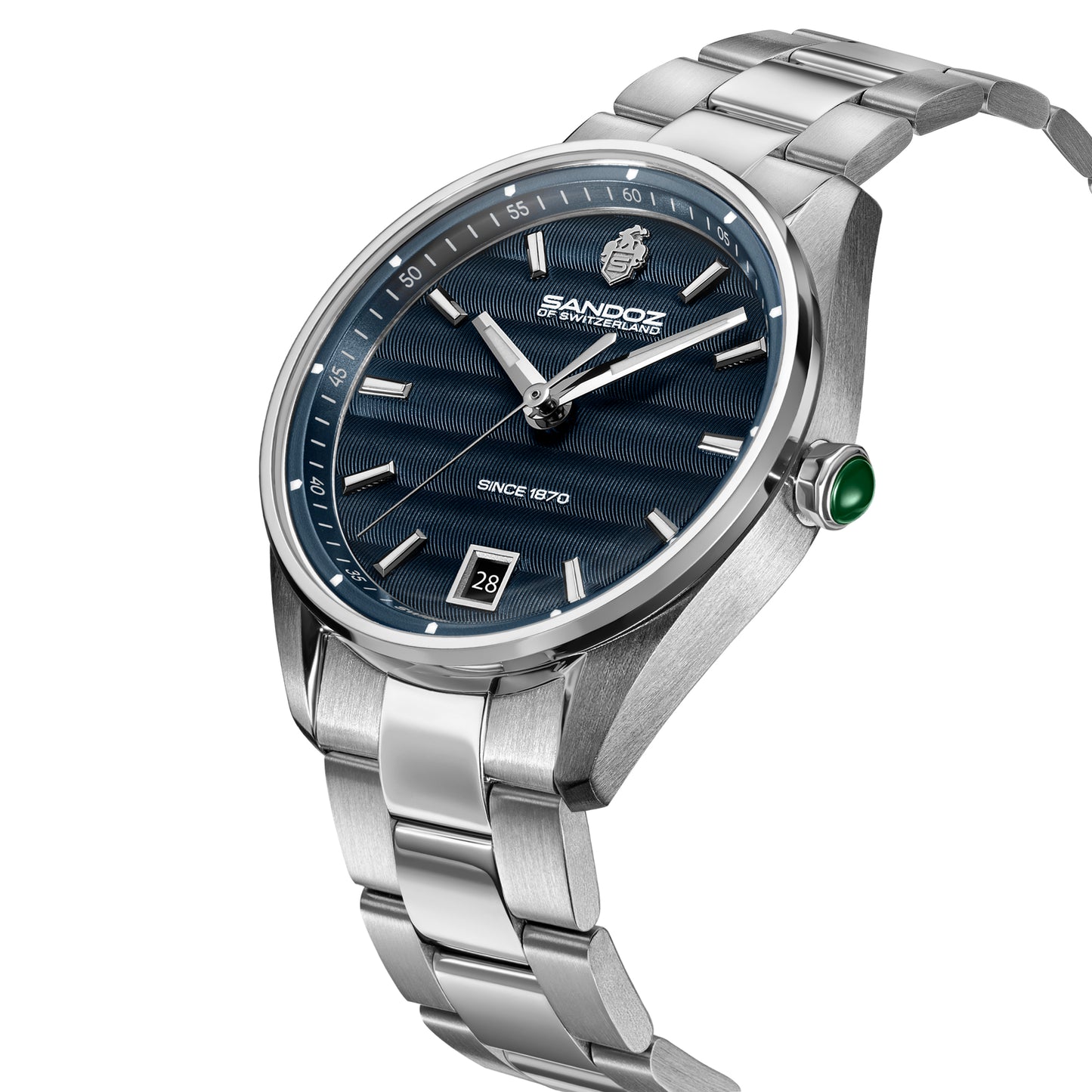 Sandoz Bachelin Stainless Steel Blue Dial Women's Quartz Watch SZWLH0001114