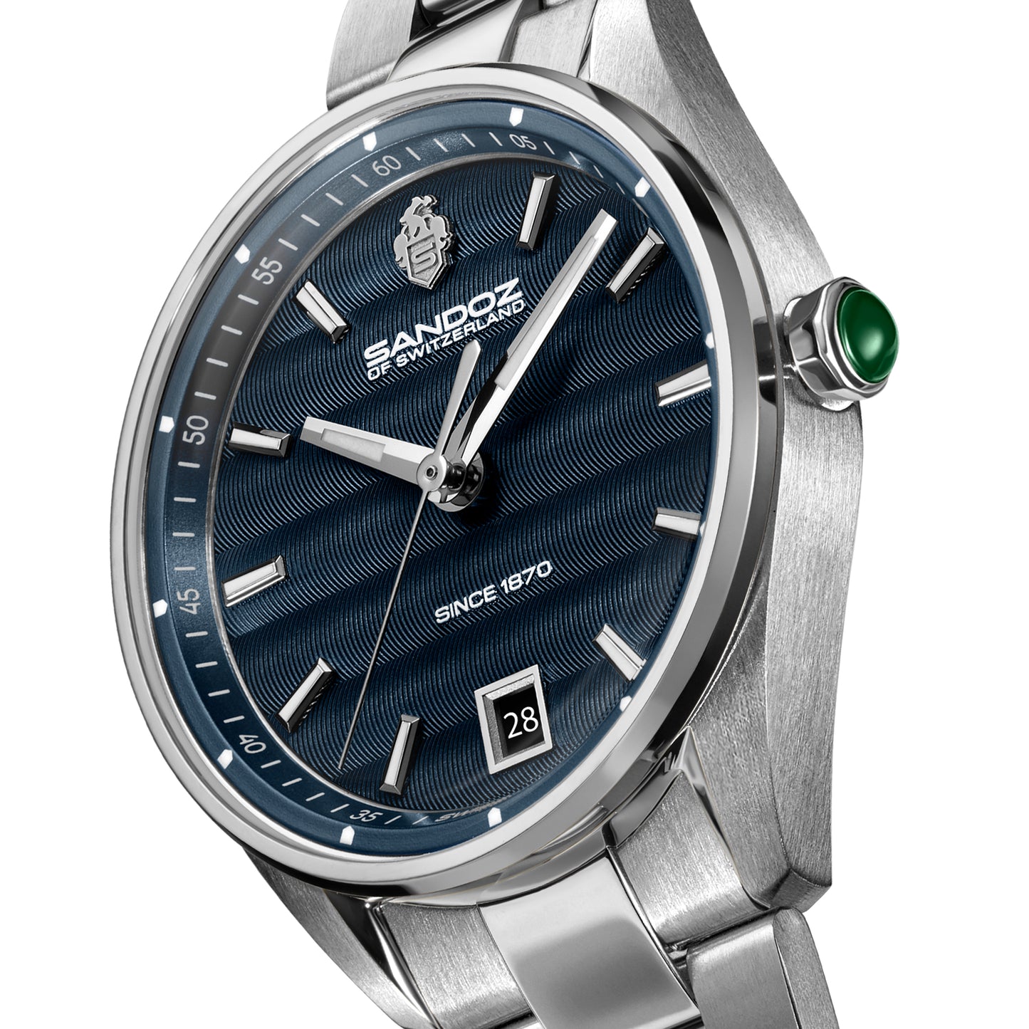 Sandoz Bachelin Stainless Steel Blue Dial Women's Quartz Watch SZWLH0001114