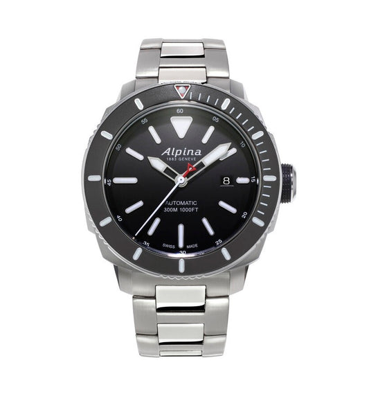 Alpina Seastrong Diver Automatic Black Dial Men's Watch AL-525LBG4V6B