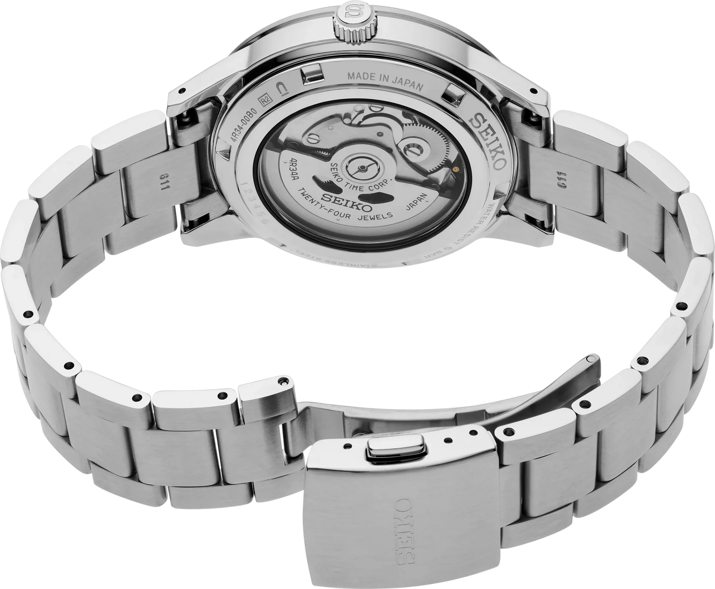 Seiko Presage Style '60s GMT Automatic Blue-Grey Dial Men's Watch SSK009J1