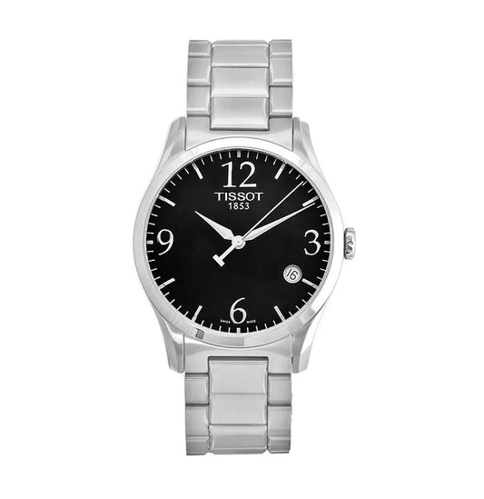Tissot Stylis T Black Dial Stainless Steel Men's Watch - T028.410.11.057.00