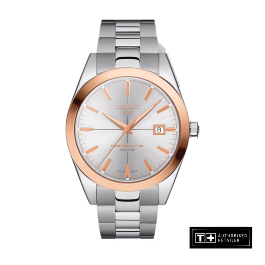 Tissot Gentleman Powermatic 80 Silicium 18K Gold Bezel T927.407.41.031.00