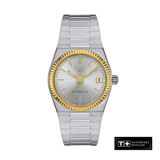 Tissot PRX Powermatic 80 35MM Steel and 18K Gold Bezel T931.207.41.031.01