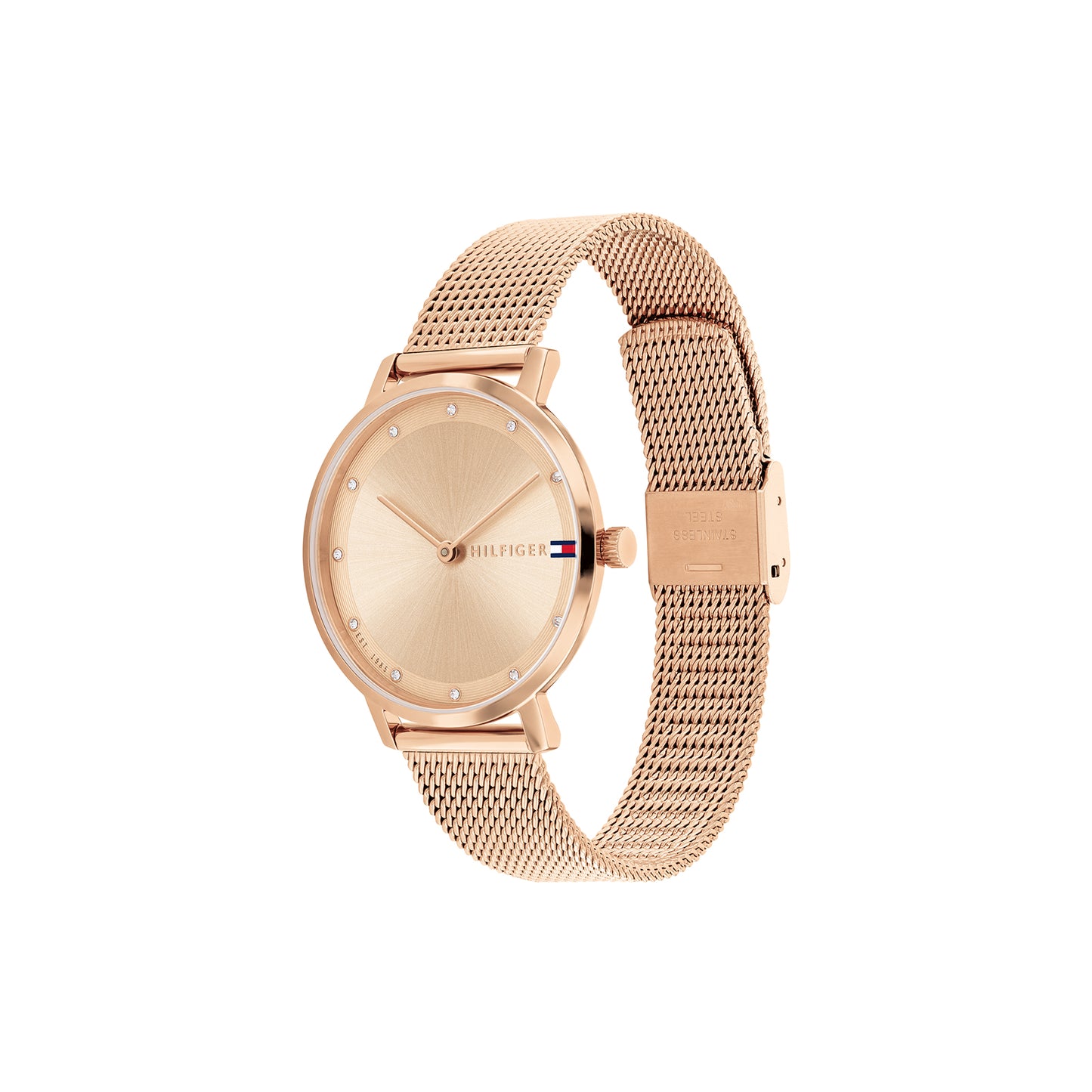 Tommy Hilfiger 1782729 Women's Ionic Rose Gold Plated Steel Mesh Watch