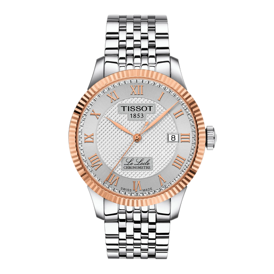 Tissot Le Locle 39.3mm 18k Gold Bezel & Diamonds T932.408.41.033.00