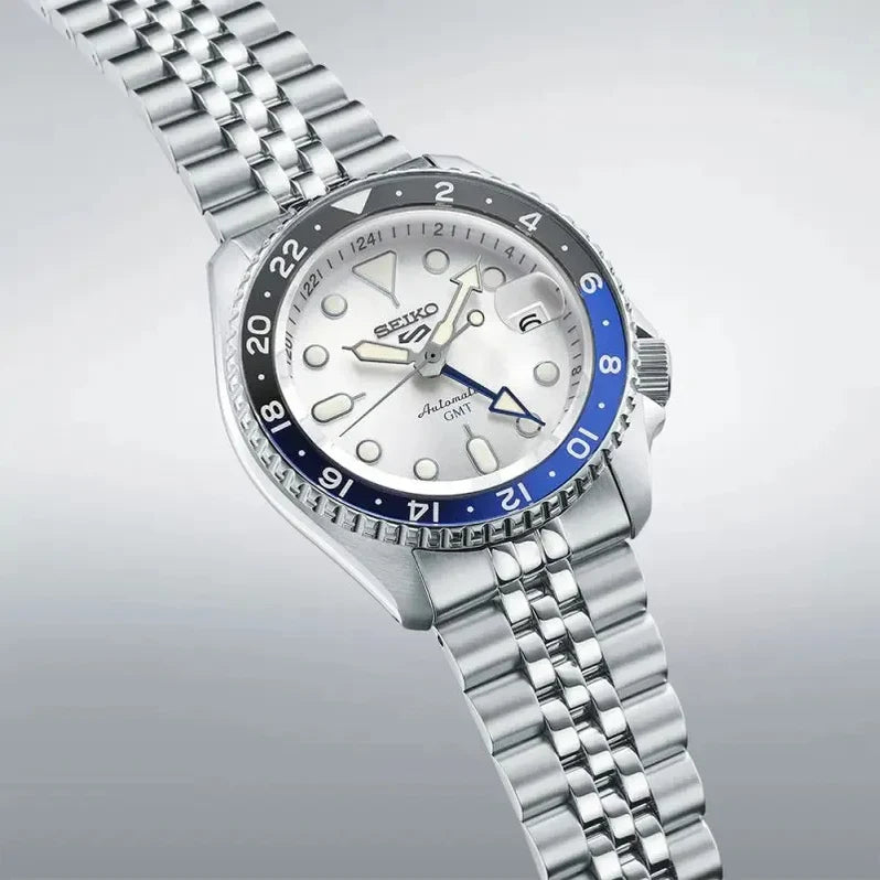 Seiko 5 Sports SKX GMT "Polar Batman" Automatic Men's Watch SSK033K1