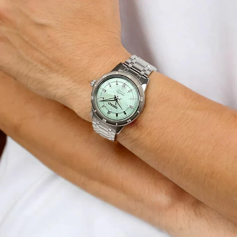 Seiko Presage Style 60's Ice Green Automatic Stainless Steel Men's Watch SRPL71J1