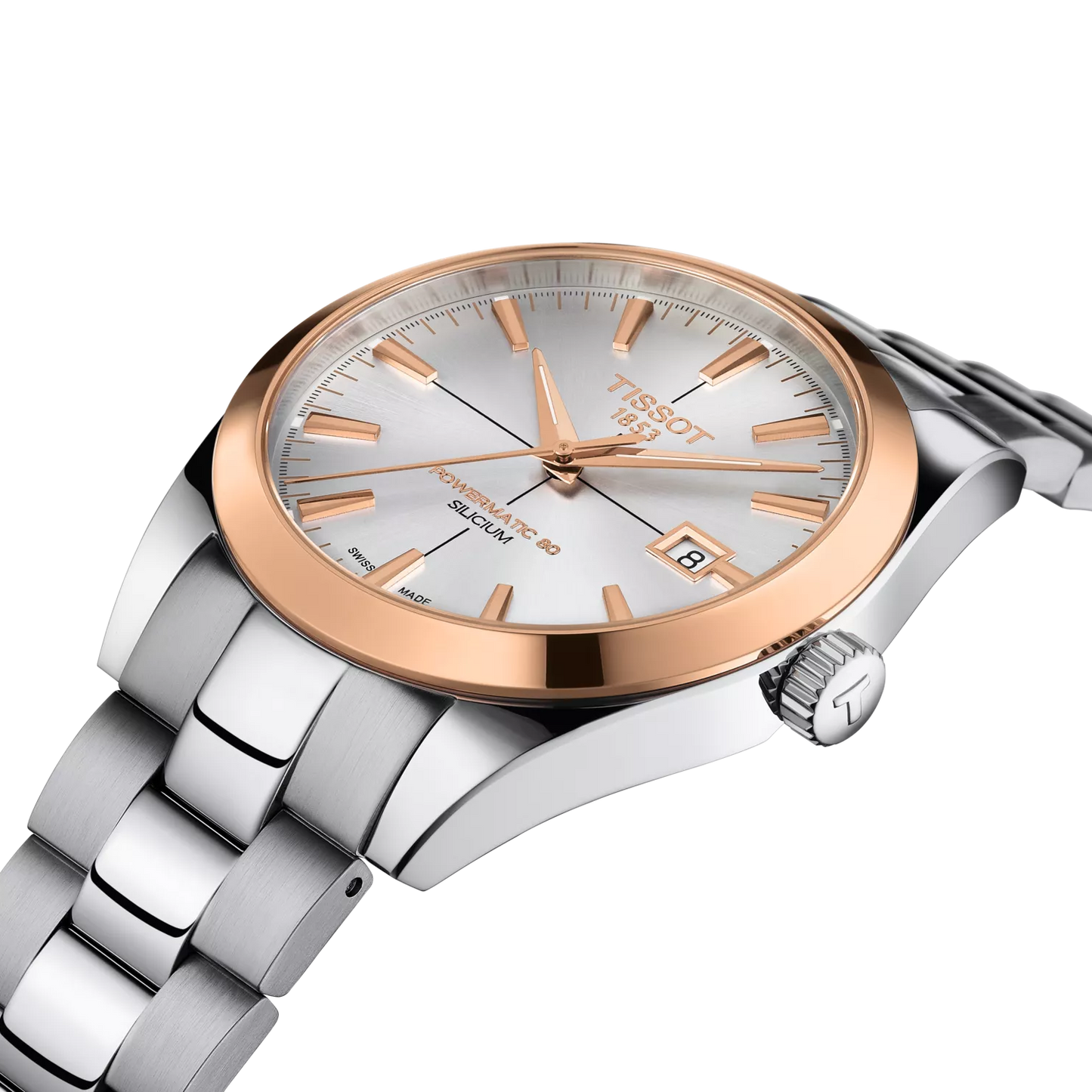 Tissot Gentleman Powermatic 80 Silicium 18K Gold Bezel T927.407.41.031.00