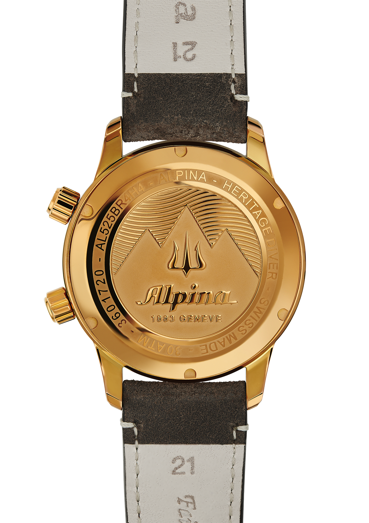 Alpina Seastrong Diver Heritage Automatic Brown Dial Men's Watch AL-525BR4H