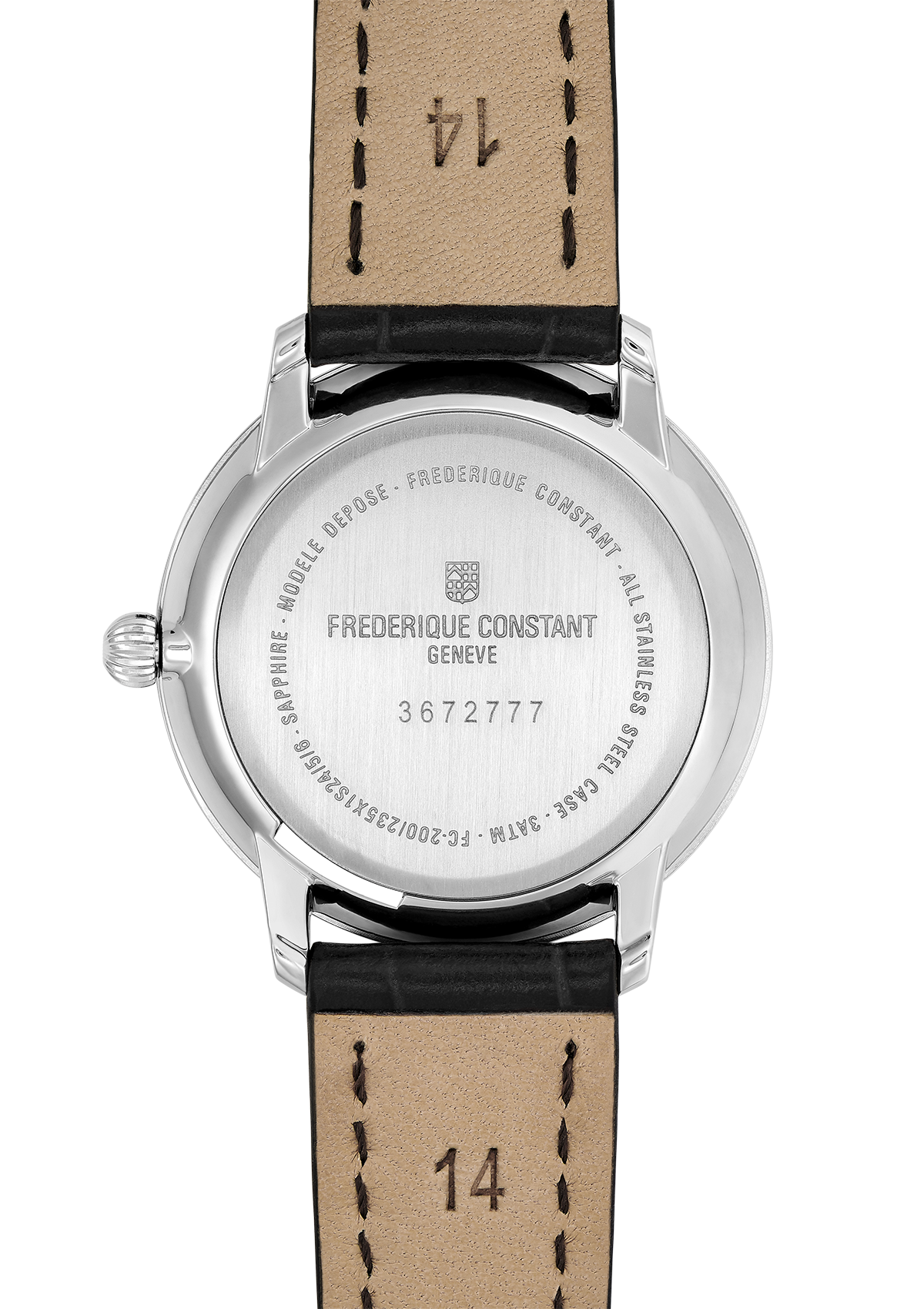 Frederique Constant Slim Line Silver Dial Ladies Watch FC-235M1S6