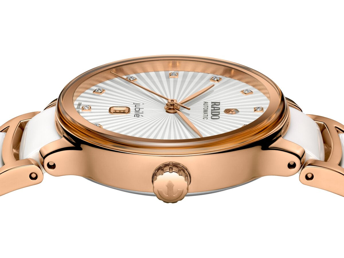 Rado Centrix White Dial Diamonds Automatic Women's Watch R30019744