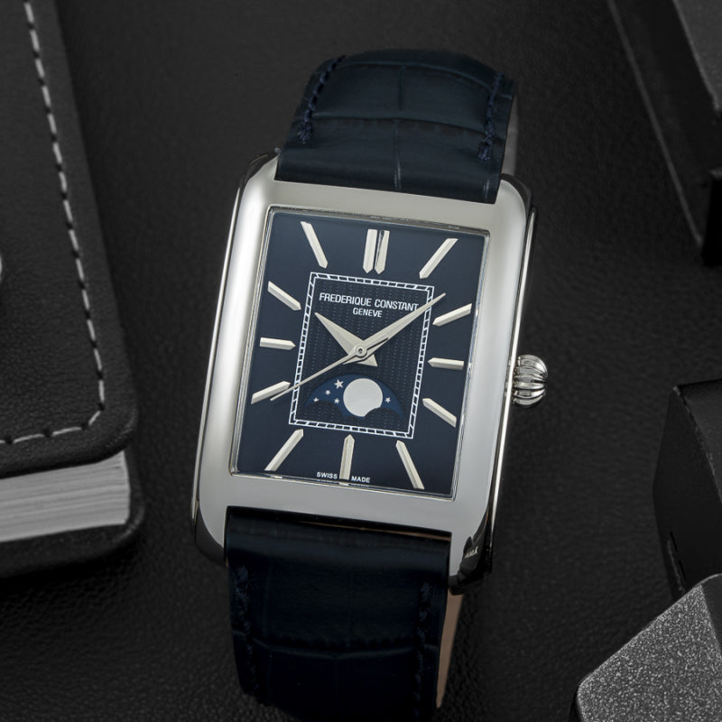 Frederique Constant Classics Carree Automatic Blue Dial Men's Watch FC-333N4C6
