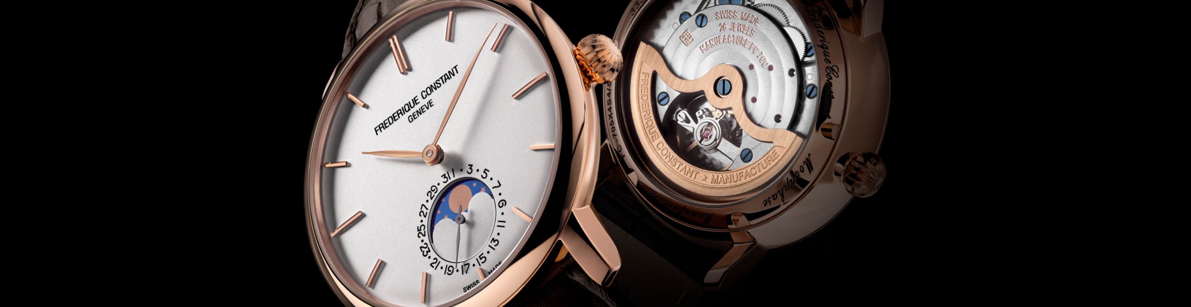 Frederique Constant Slimline Moonphase Manufacture Watch closeup