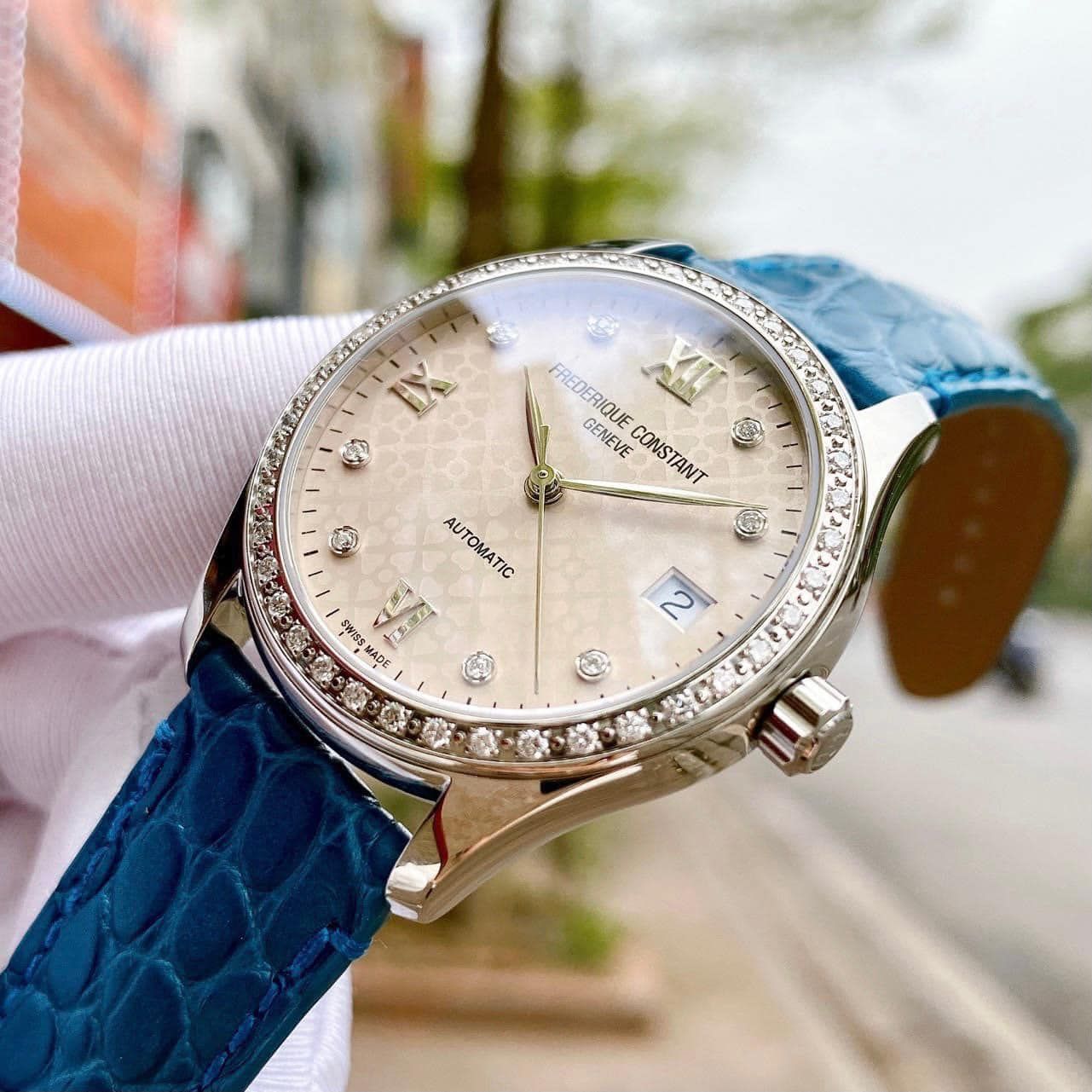 Frederique Constant Double Heart Beat Automatic Diamond Ladies Watch FC-303LGD3BD6