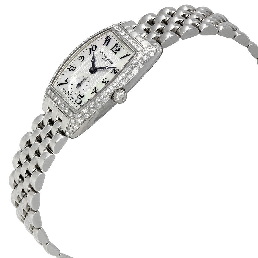 Frederique Constant Art Deco Mother of Pearl Silver Dial Ladies Diamond Watch FC-235APW1TPV26